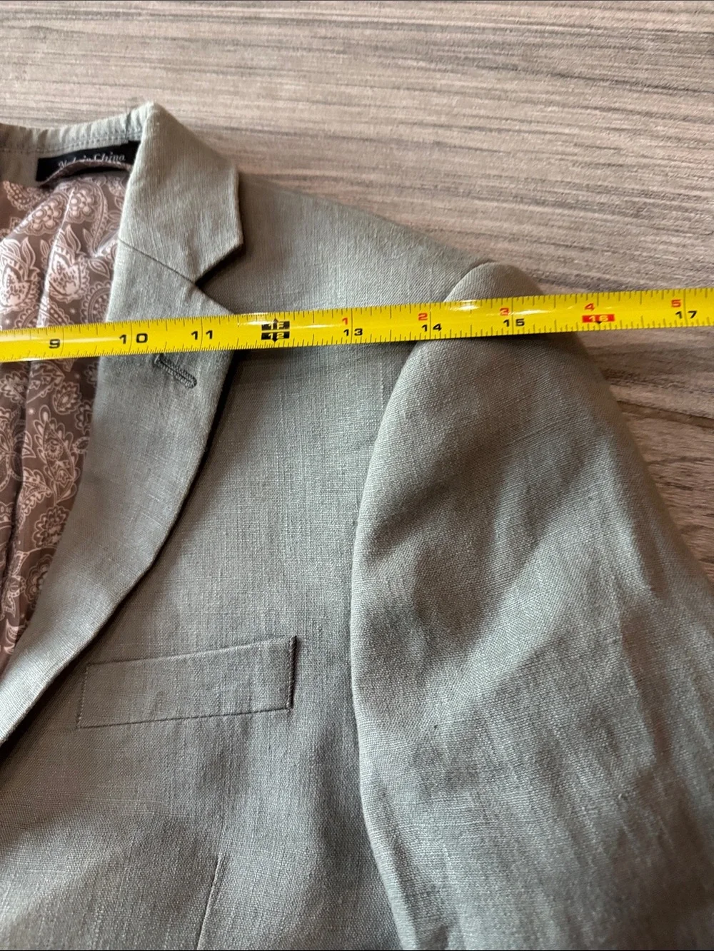 Ralph Lauren Light Sage 100% Linen Two-Piece Suit